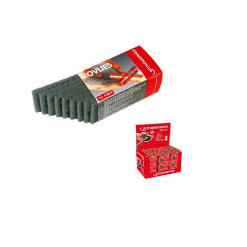 Abraziv pentru curatat tevi Cu, tip ROVLIES (contine 10 buc. 130 x 60mm) Rothenberger, 45268